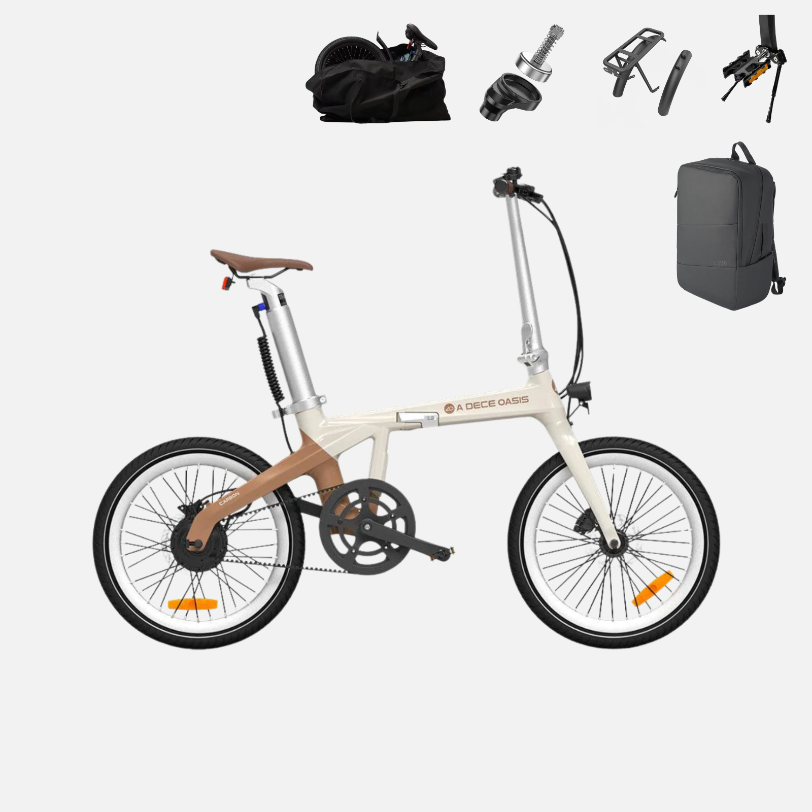 (368,96 € Werbegeschenk)ADO Air Carbon: Leichteres und leistungsstärkeres Carbon-Faltrad