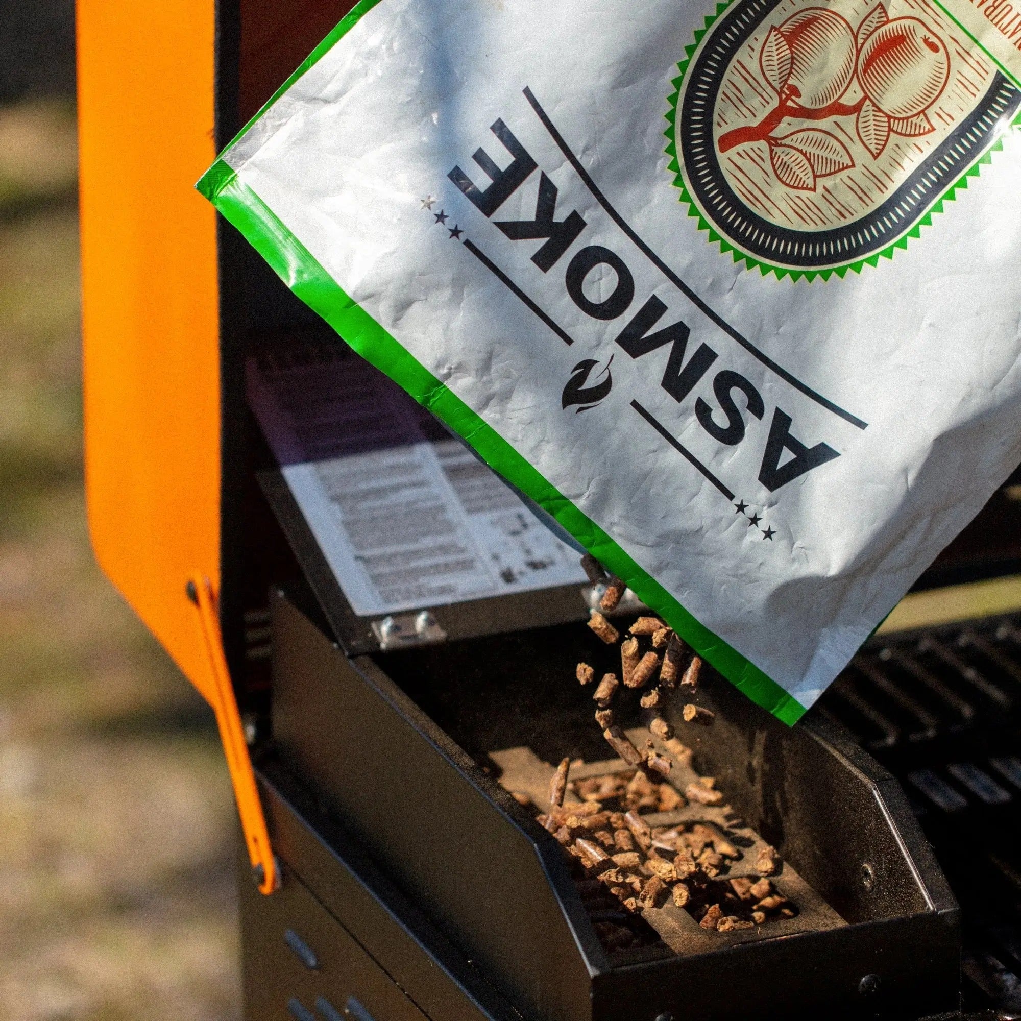 ASMOKE Pellet di legno di melo al 100% - Aroma naturale di affumicatura per grill & affumicatore