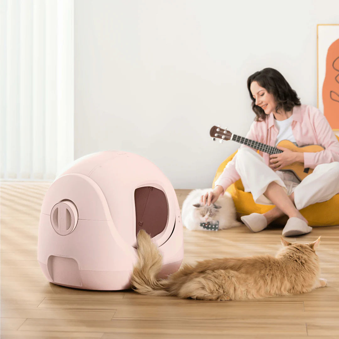 Catlink Baymax (Pink) Selbstverpackte Katzentoilette