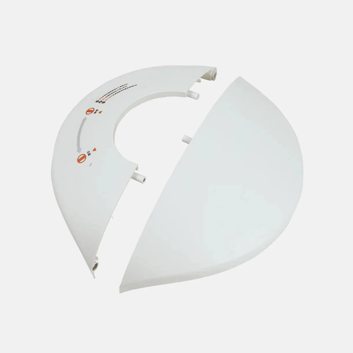 White magnetic spare parts side cover for Catlink EuCatlink Baymax robotic device