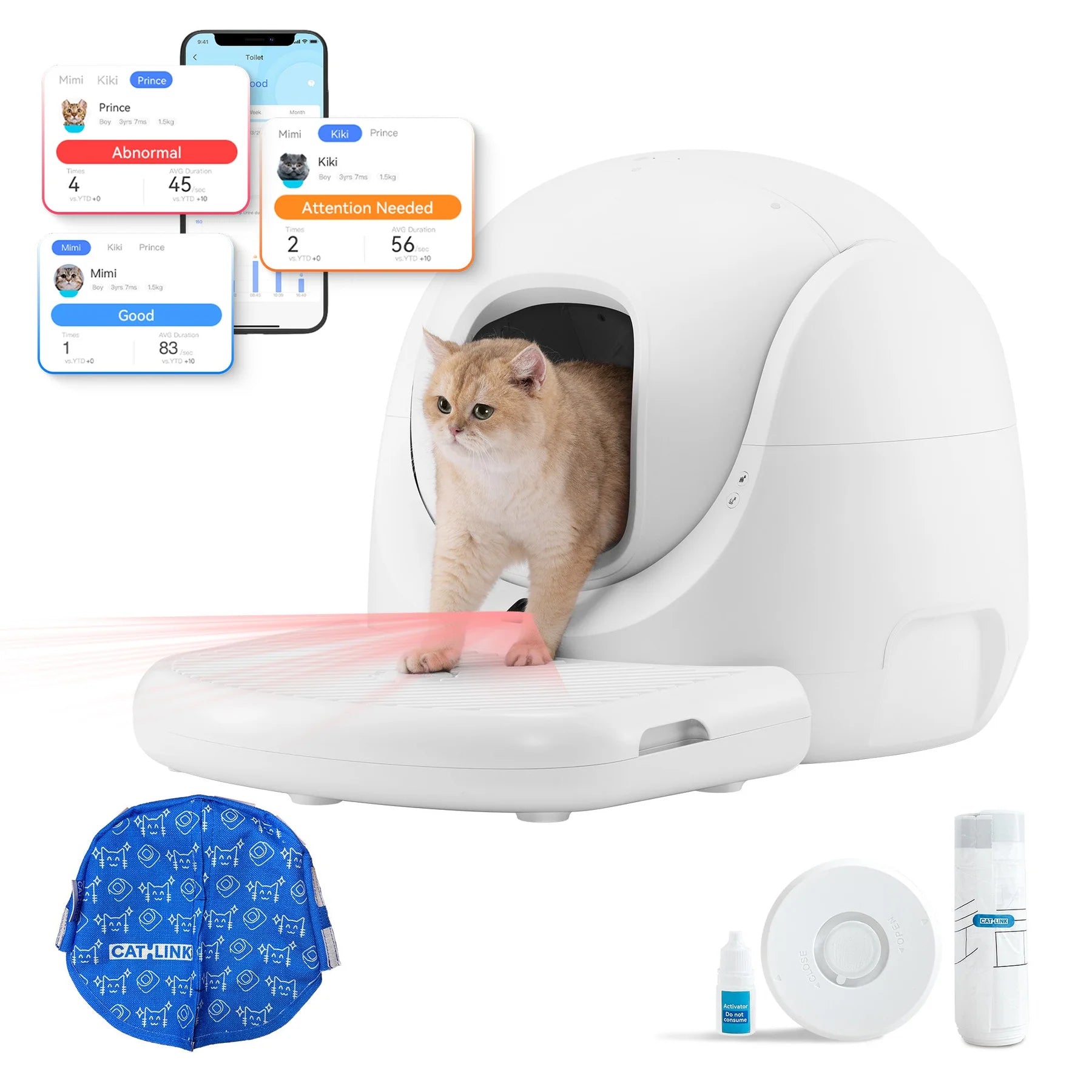 <tc>Catlink</tc> <tc>Baymax</tc> self-cleaning litter box
