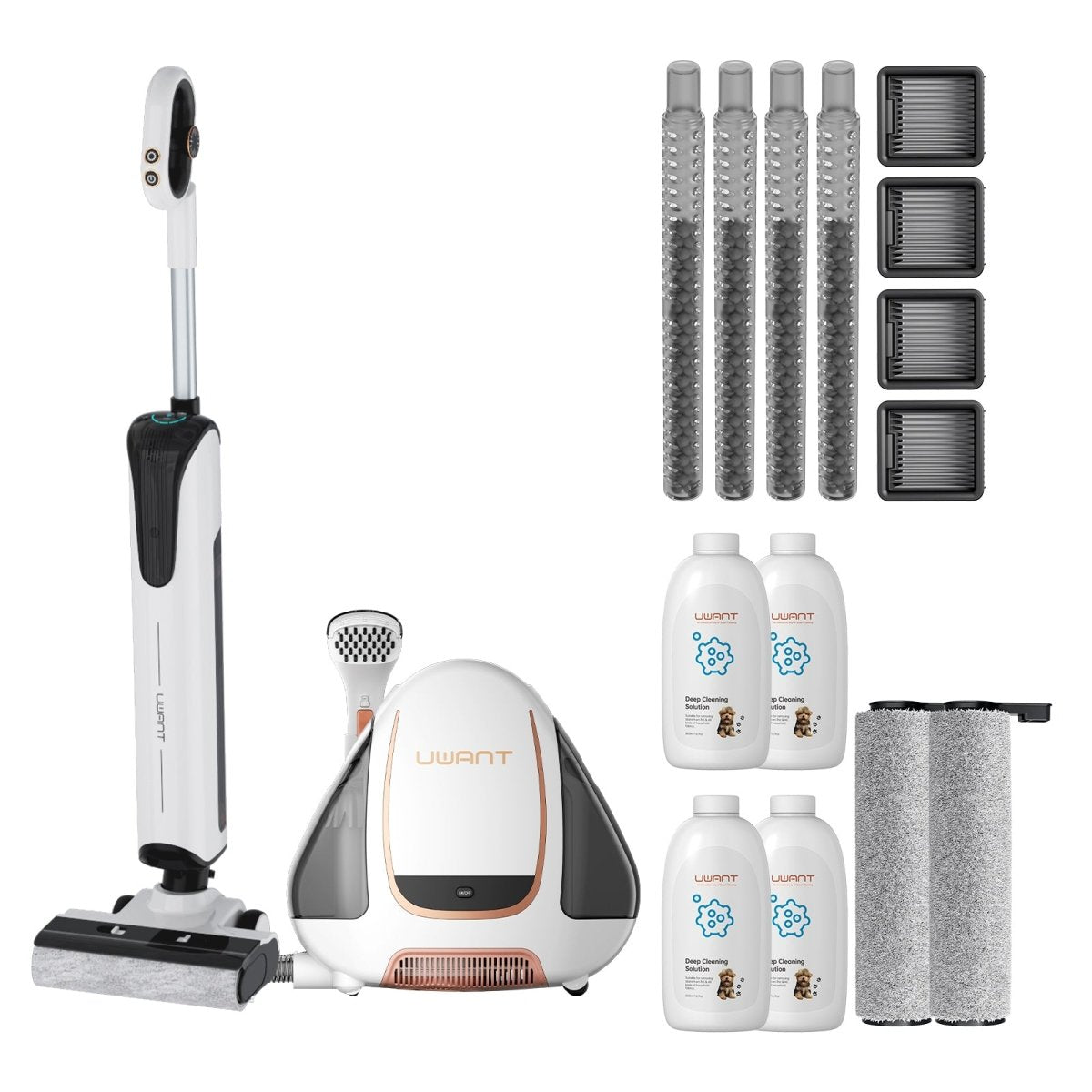 Bundle: UWANT D100 Nass- und Trockensauger × B100 Fleckenreiniger