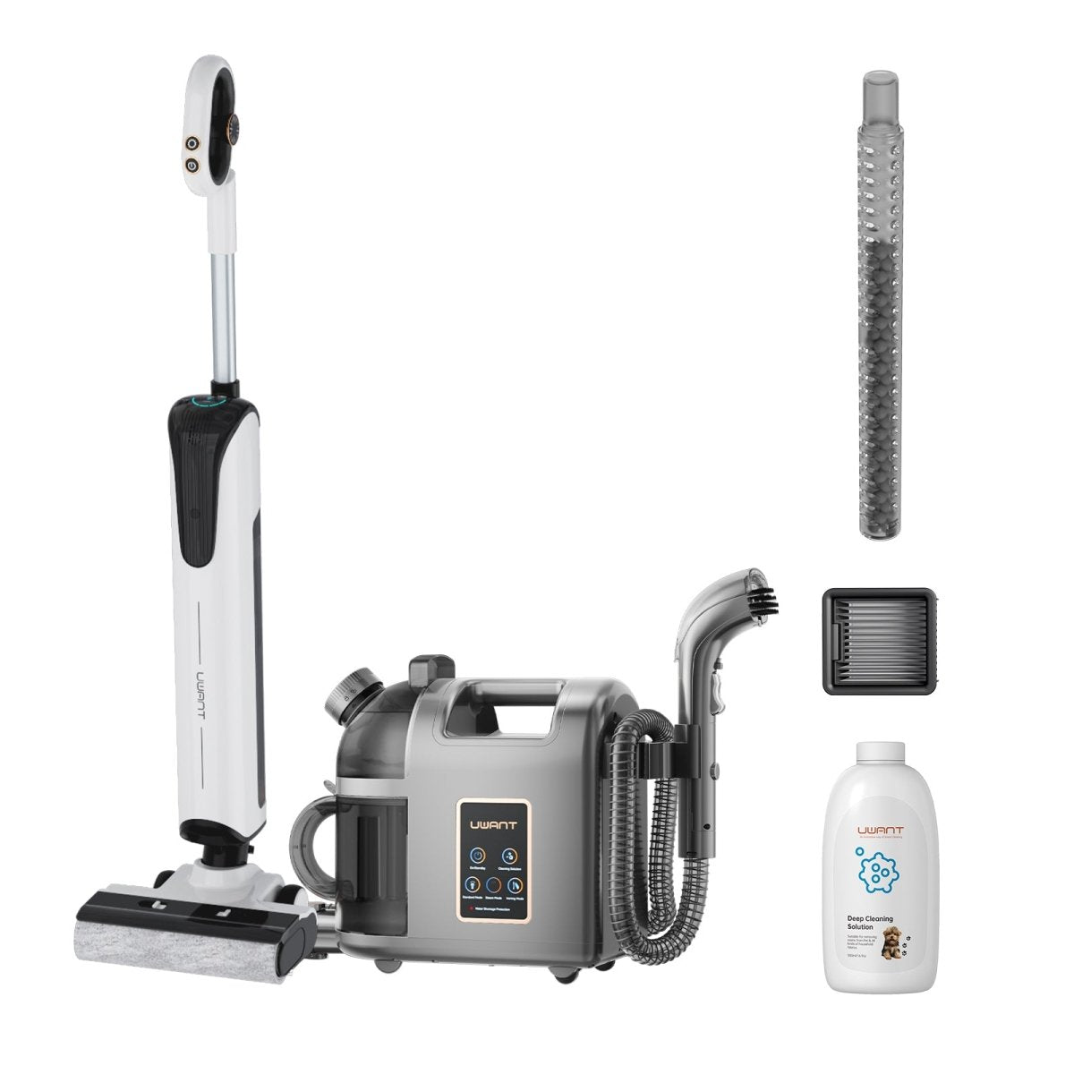 Bundle: UWANT D100 Nass- und Trockensauger × B200 Dampfreiniger