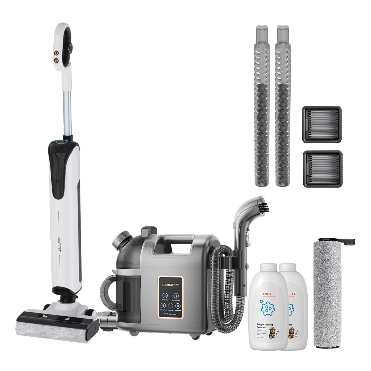 Bundle: UWANT D100 Nass- und Trockensauger × B200 Dampfreiniger