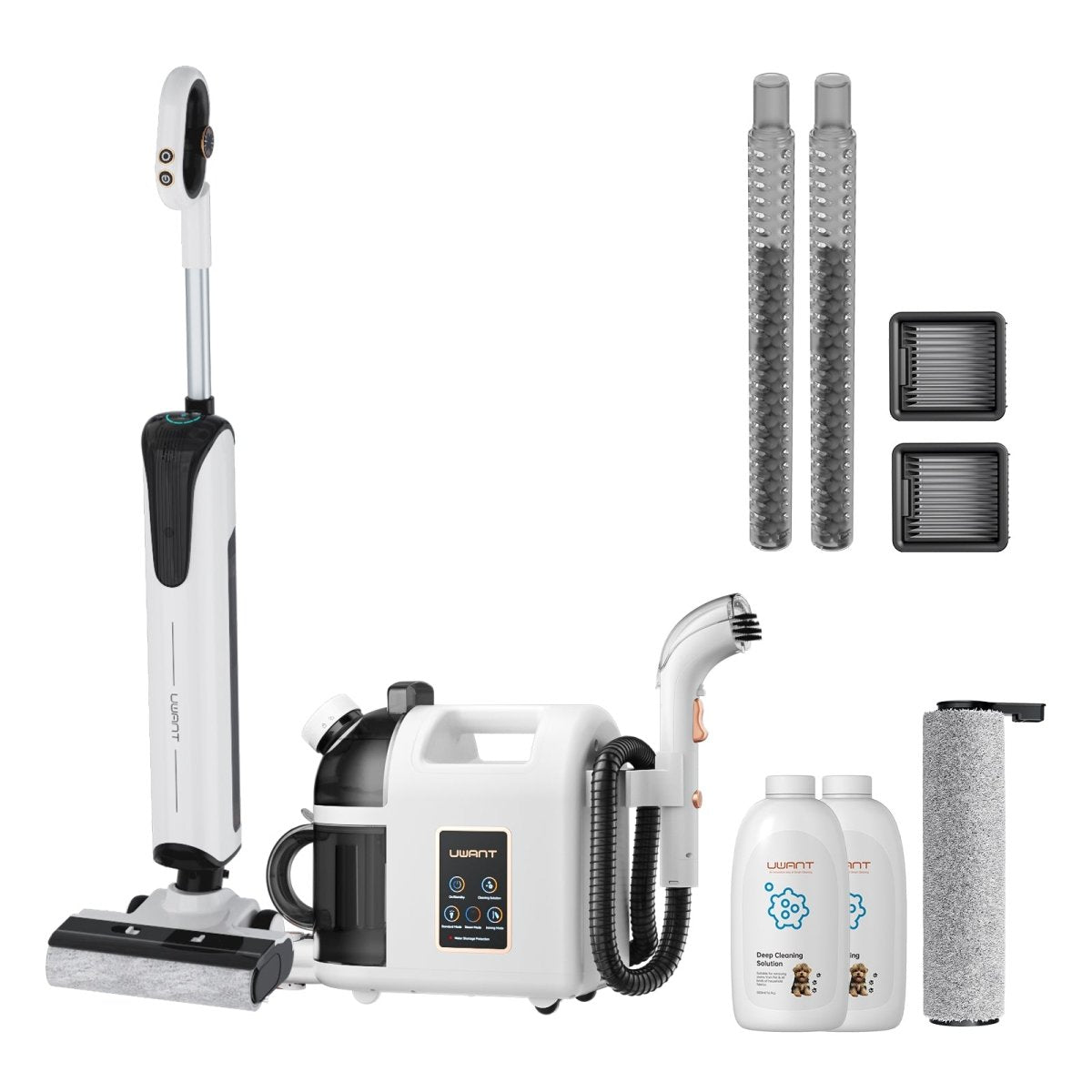 Bundle: UWANT D100 Nass- und Trockensauger × B200 Dampfreiniger