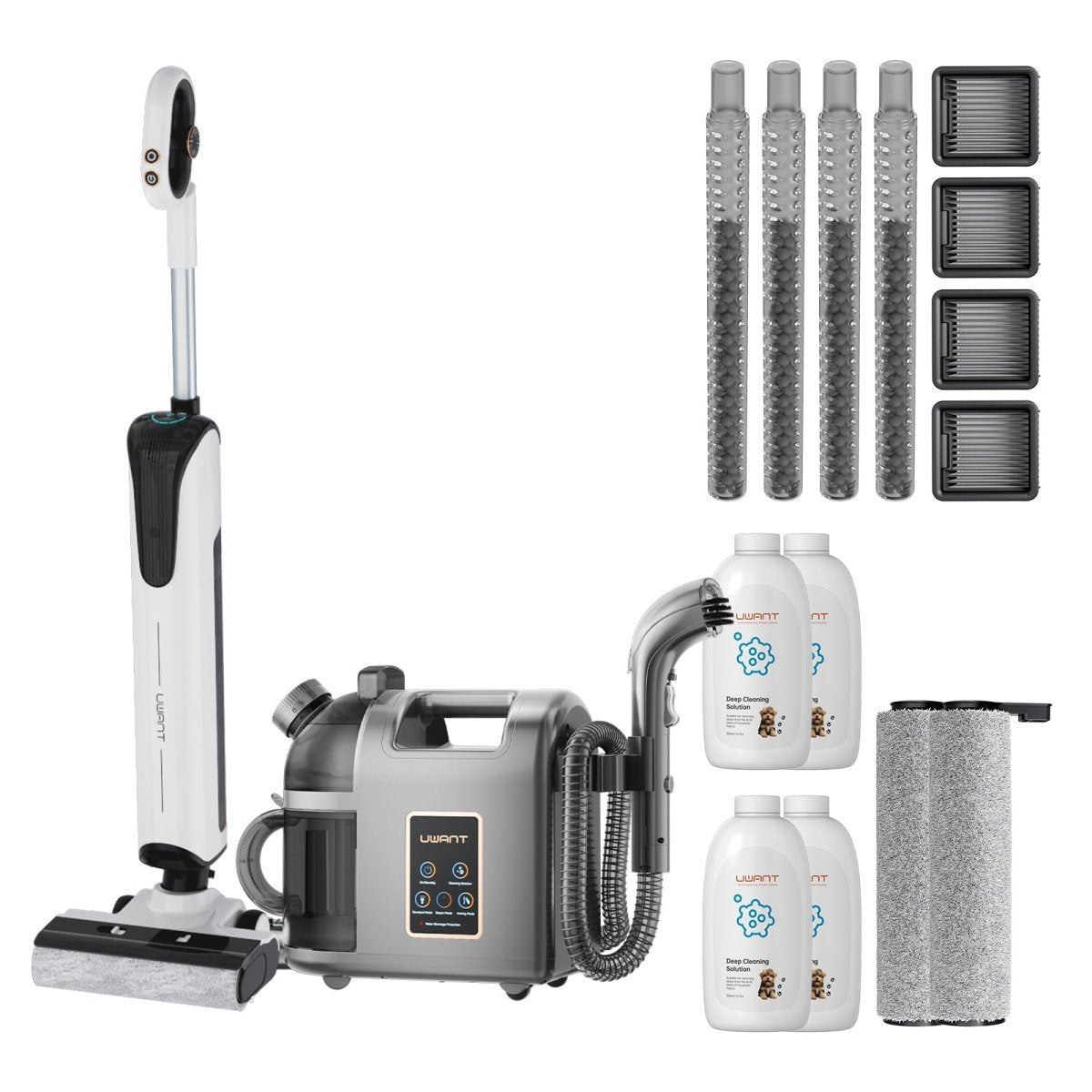 Bundle: UWANT D100 Nass- und Trockensauger × B200 Dampfreiniger