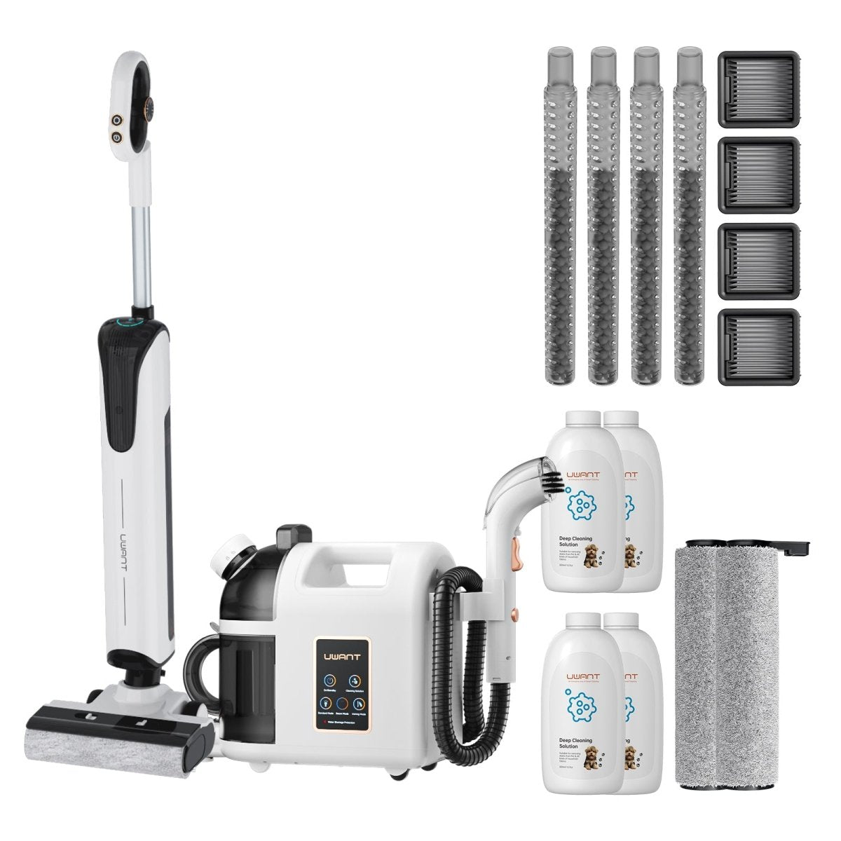 Bundle: UWANT D100 Nass- und Trockensauger × B200 Dampfreiniger