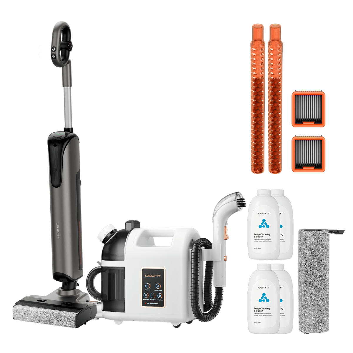 Bundle: UWANT D700 Nass- und Trockensauger × B200 Dampfreiniger