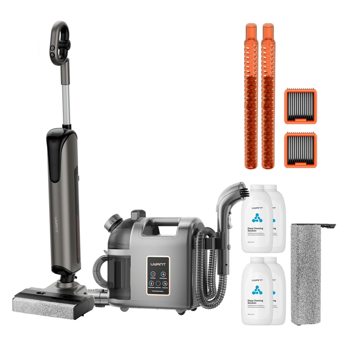 Bundle: UWANT D700 Nass- und Trockensauger × B200 Dampfreiniger