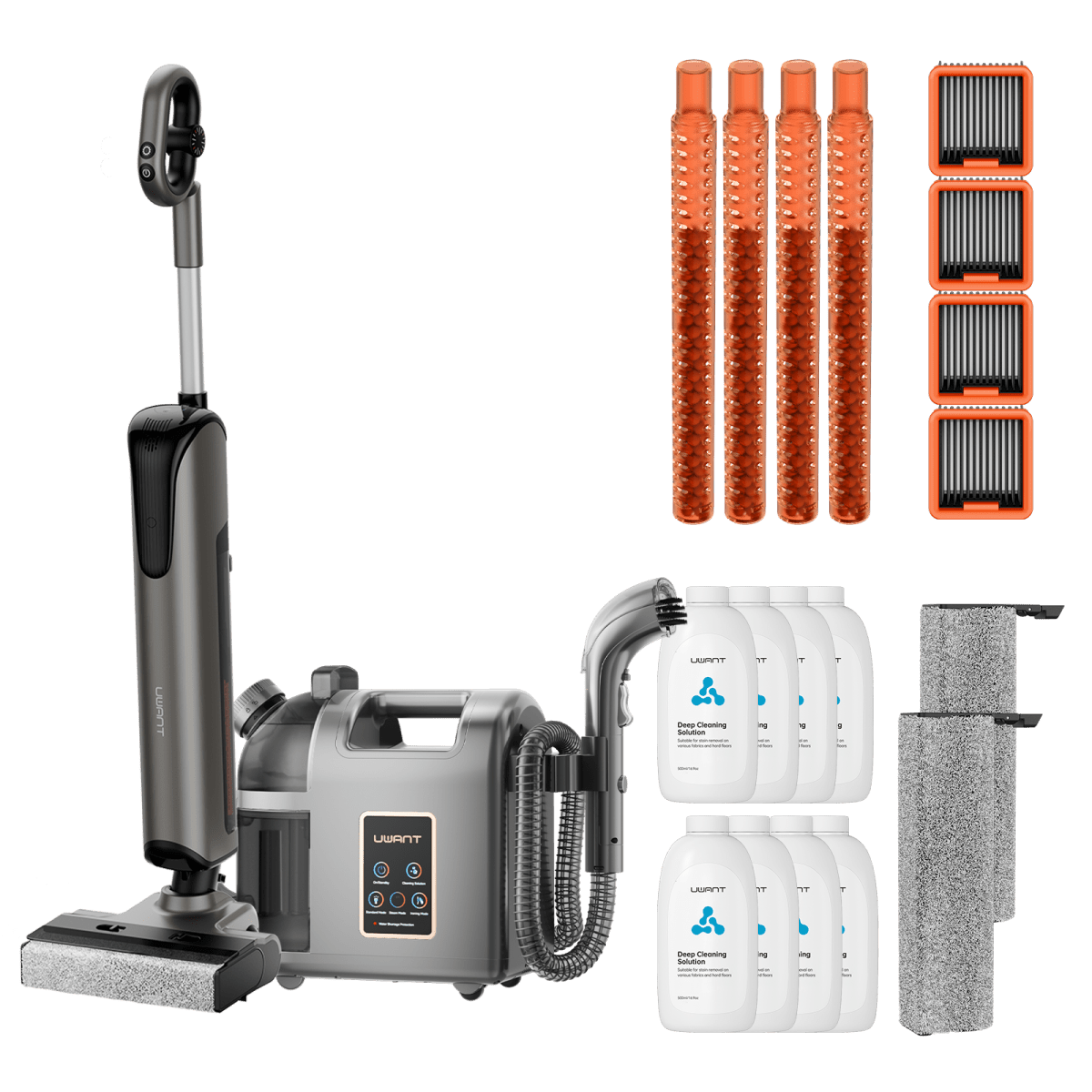 Bundle: UWANT D700 Nass- und Trockensauger × B200 Dampfreiniger