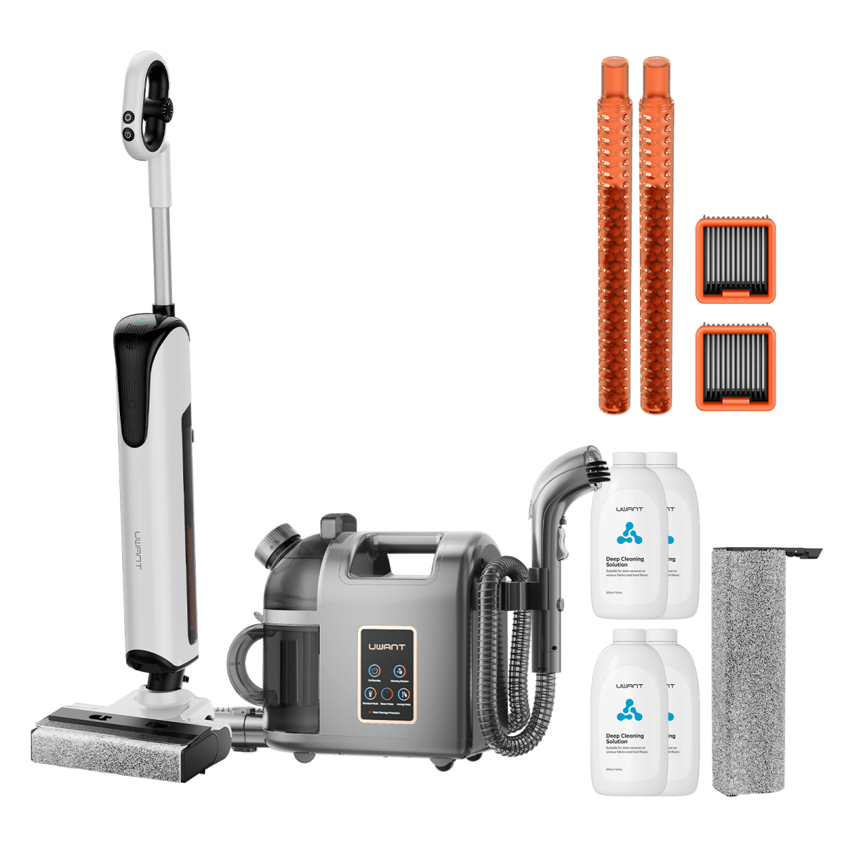 Bundle: UWANT D700 Nass- und Trockensauger × B200 Dampfreiniger