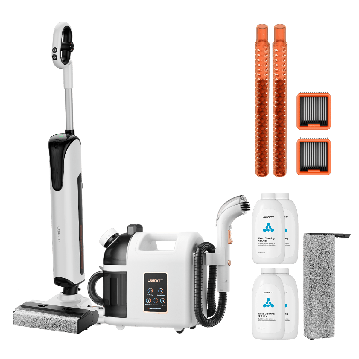 Bundle: UWANT D700 Nass- und Trockensauger × B200 Dampfreiniger