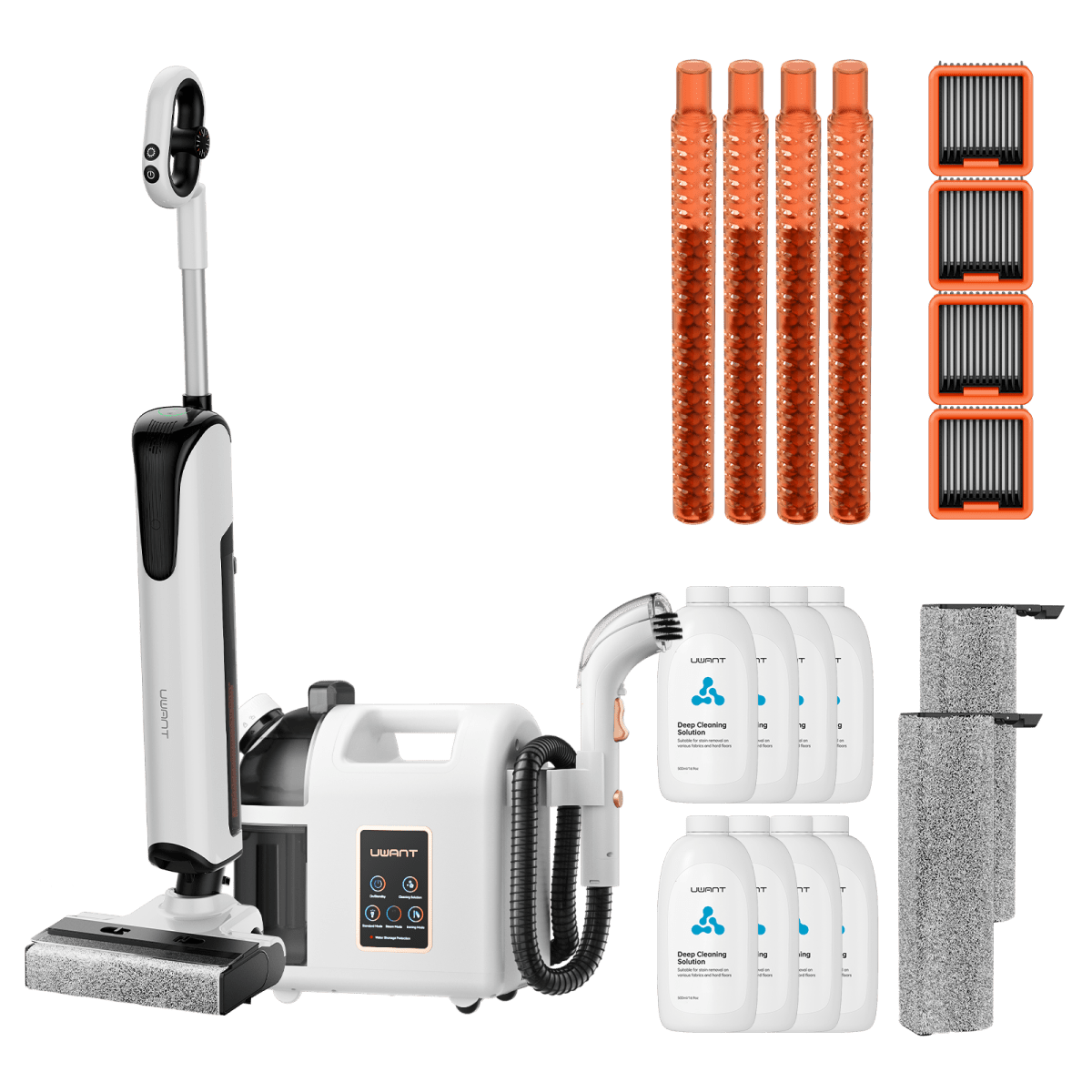 Bundle: UWANT D700 Nass- und Trockensauger × B200 Dampfreiniger