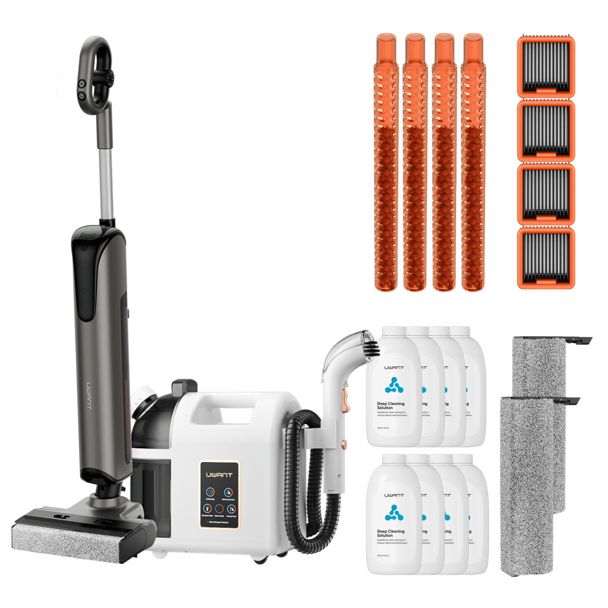 Bundle: UWANT D700 Nass- und Trockensauger × B200 Dampfreiniger