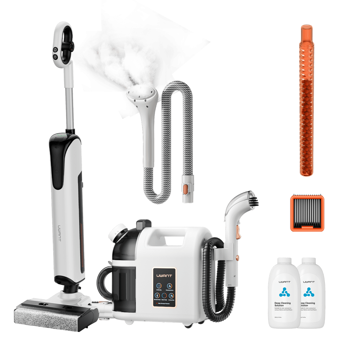Bundle: UWANT D700 Nass- und Trockensauger × B200 Dampfreiniger