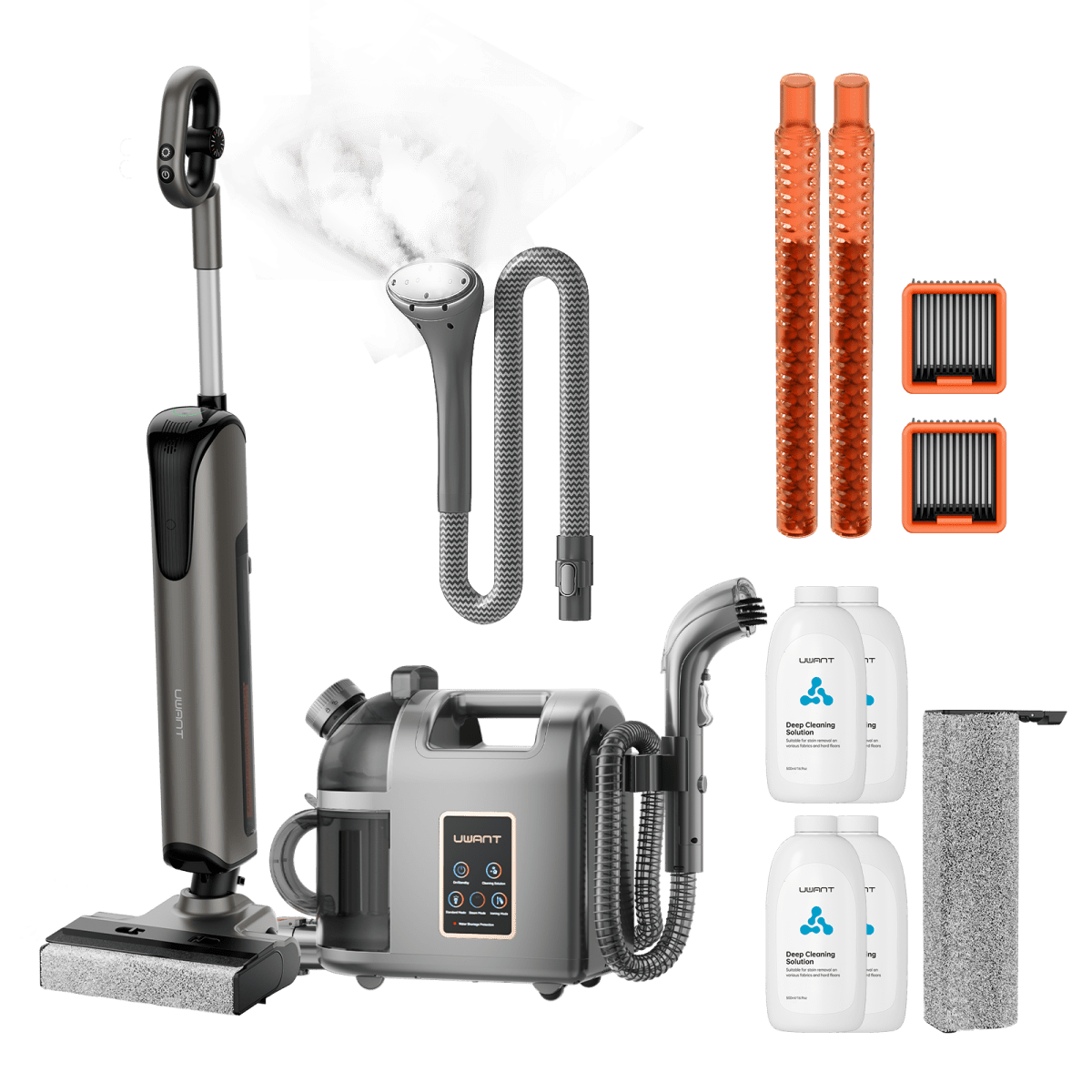 Bundle: UWANT D700 Nass- und Trockensauger × B200 Dampfreiniger