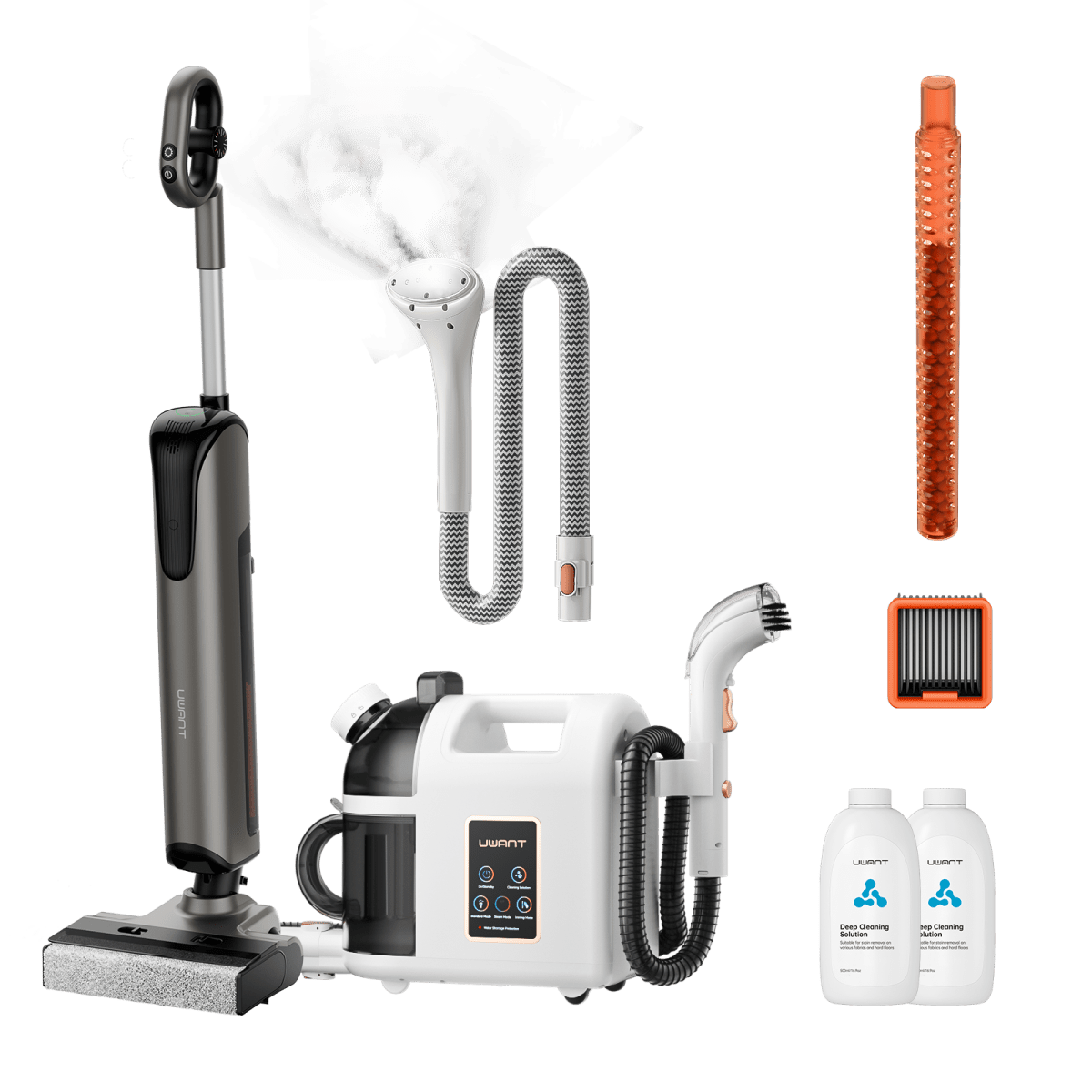 Bundle: UWANT D700 Nass- und Trockensauger × B200 Dampfreiniger