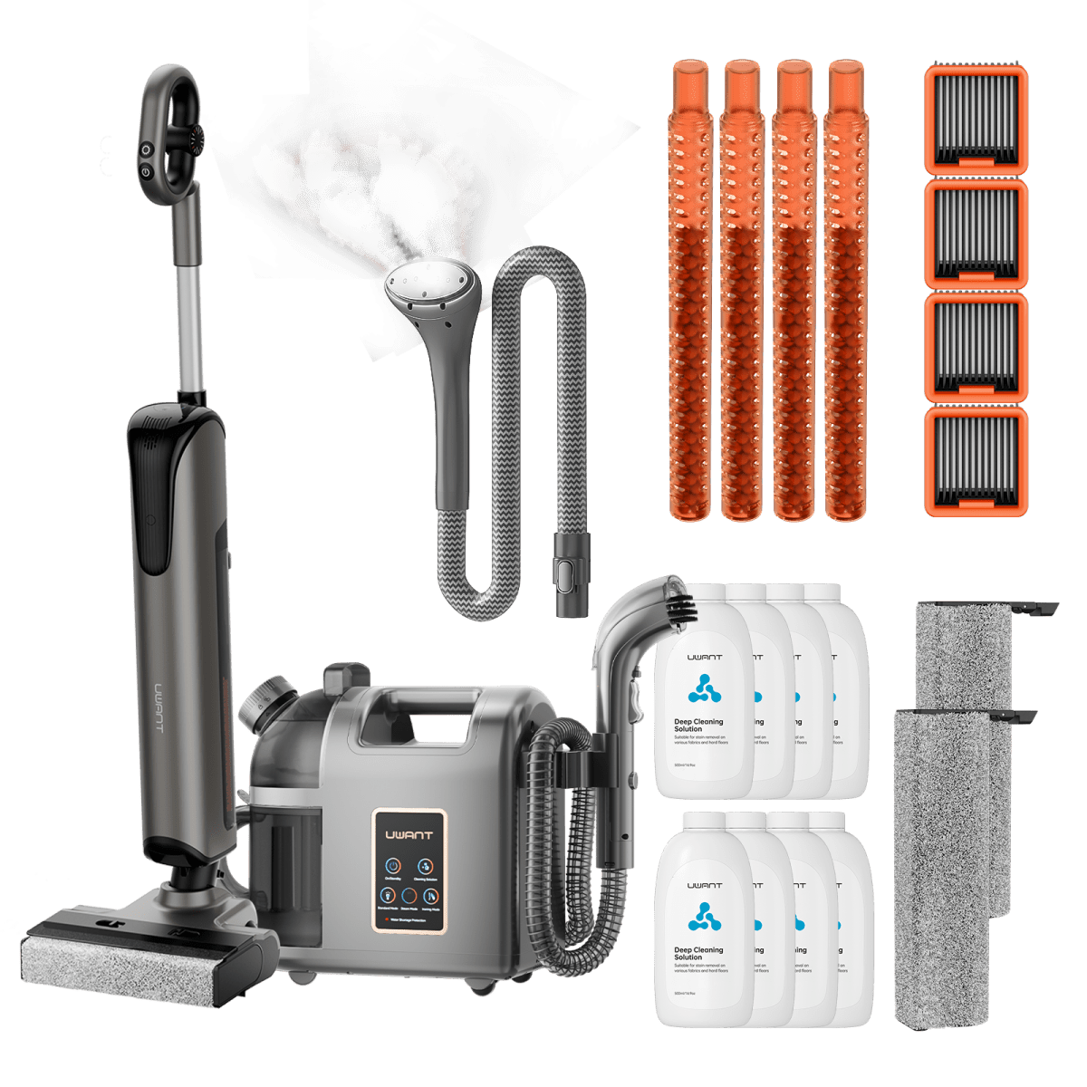 Bundle: UWANT D700 Nass- und Trockensauger × B200 Dampfreiniger