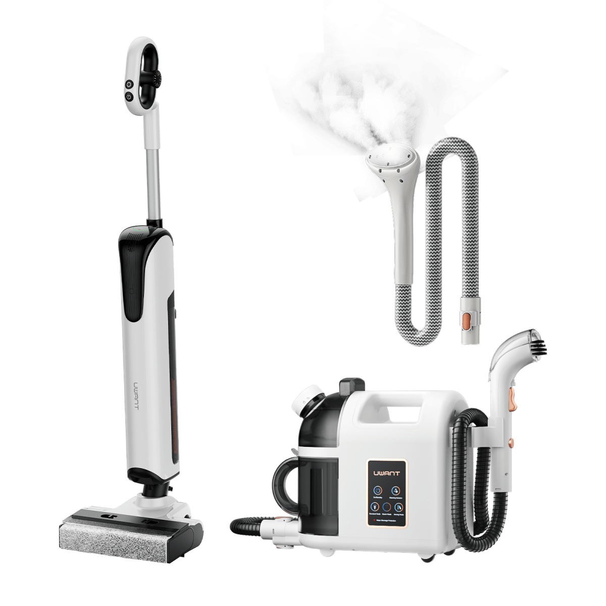 Bundle: UWANT D700 Nass- und Trockensauger × B200 Dampfreiniger