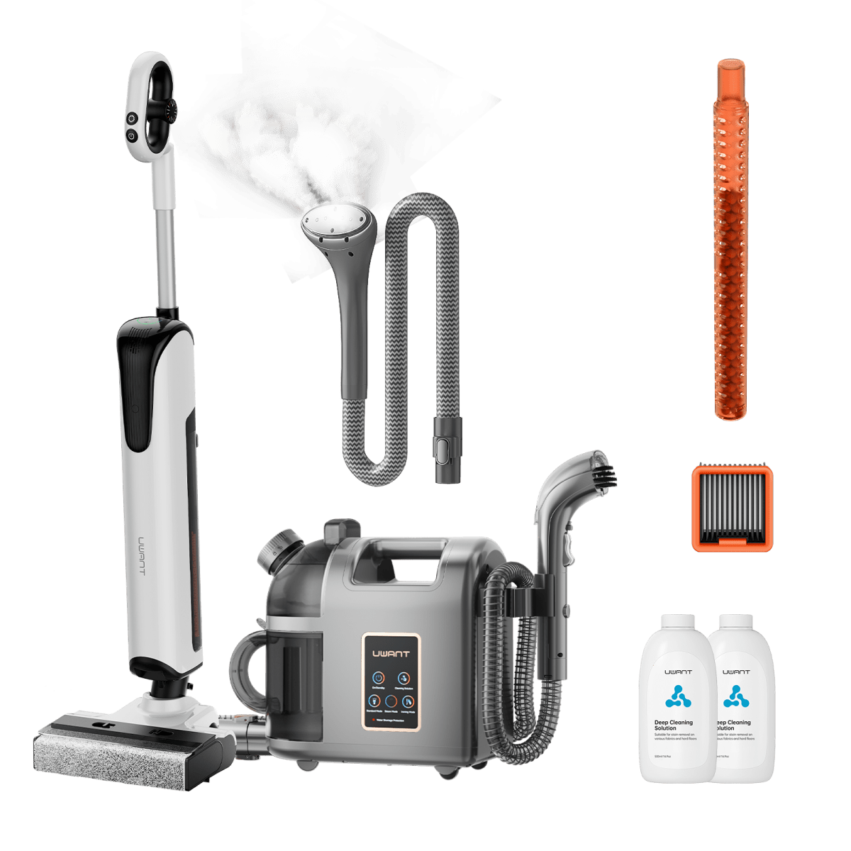 Bundle: UWANT D700 Nass- und Trockensauger × B200 Dampfreiniger