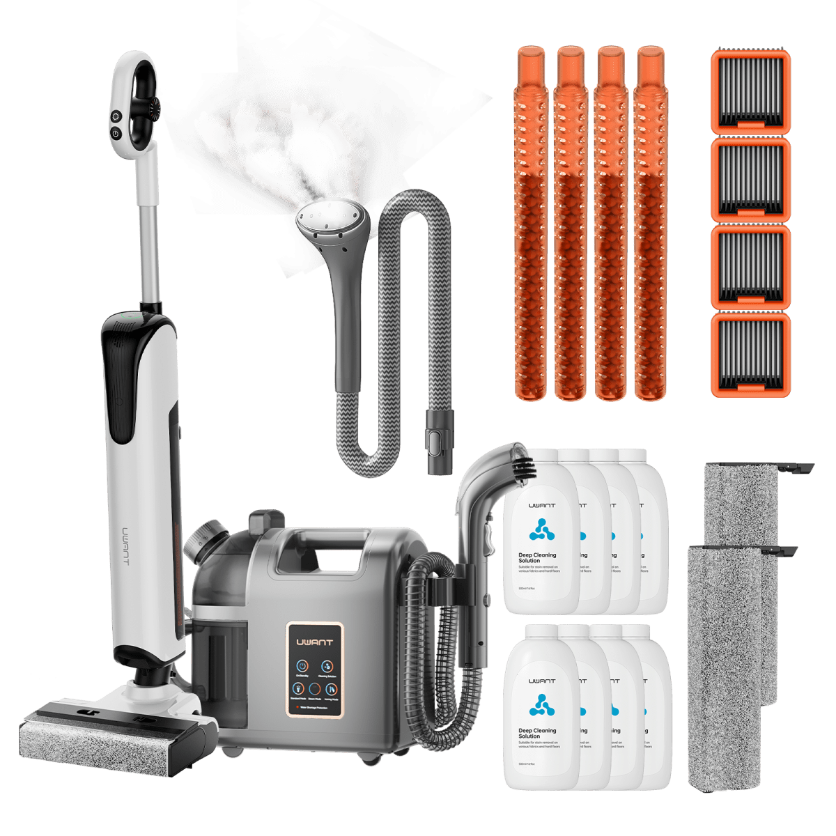 Bundle: UWANT D700 Nass- und Trockensauger × B200 Dampfreiniger