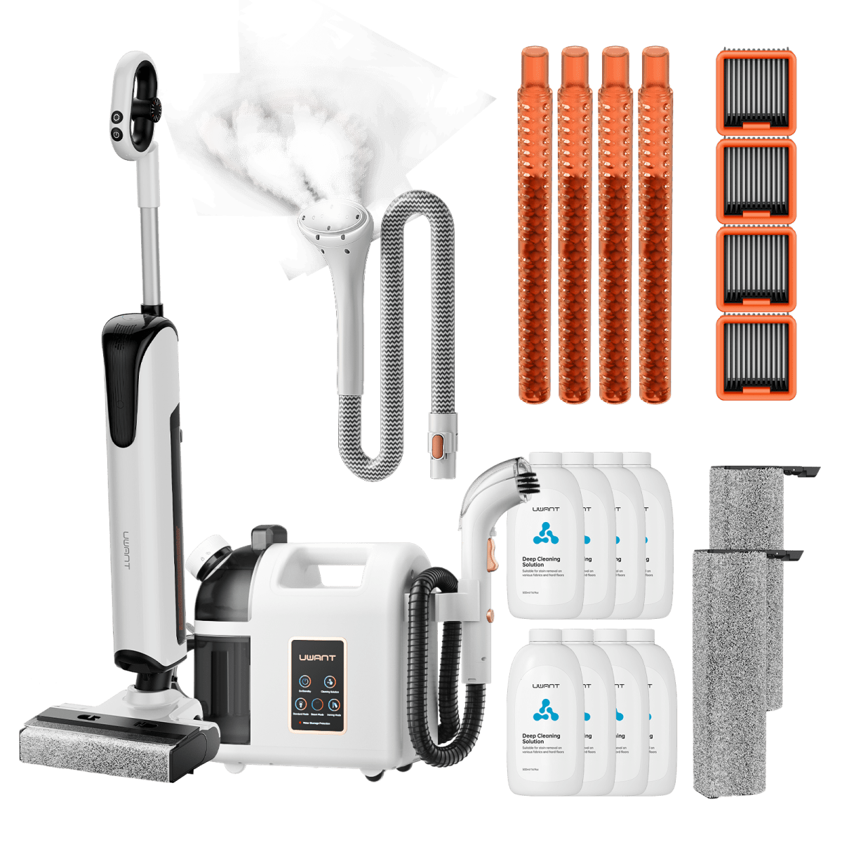 Bundle: UWANT D700 Nass- und Trockensauger × B200 Dampfreiniger