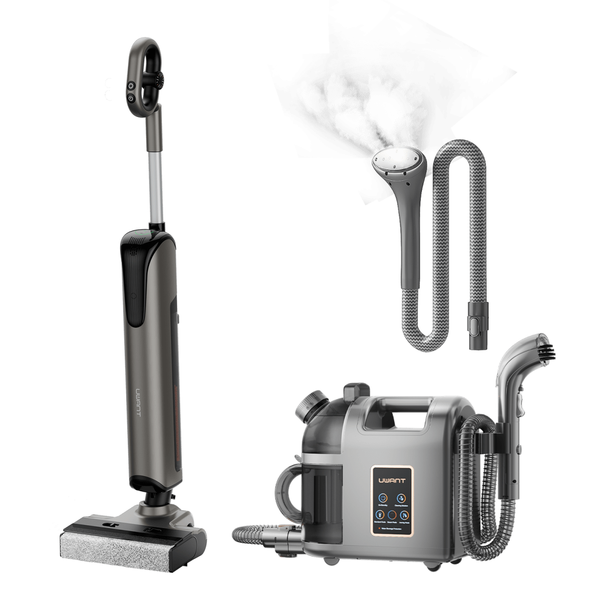 Bundle: UWANT D700 Nass- und Trockensauger × B200 Dampfreiniger