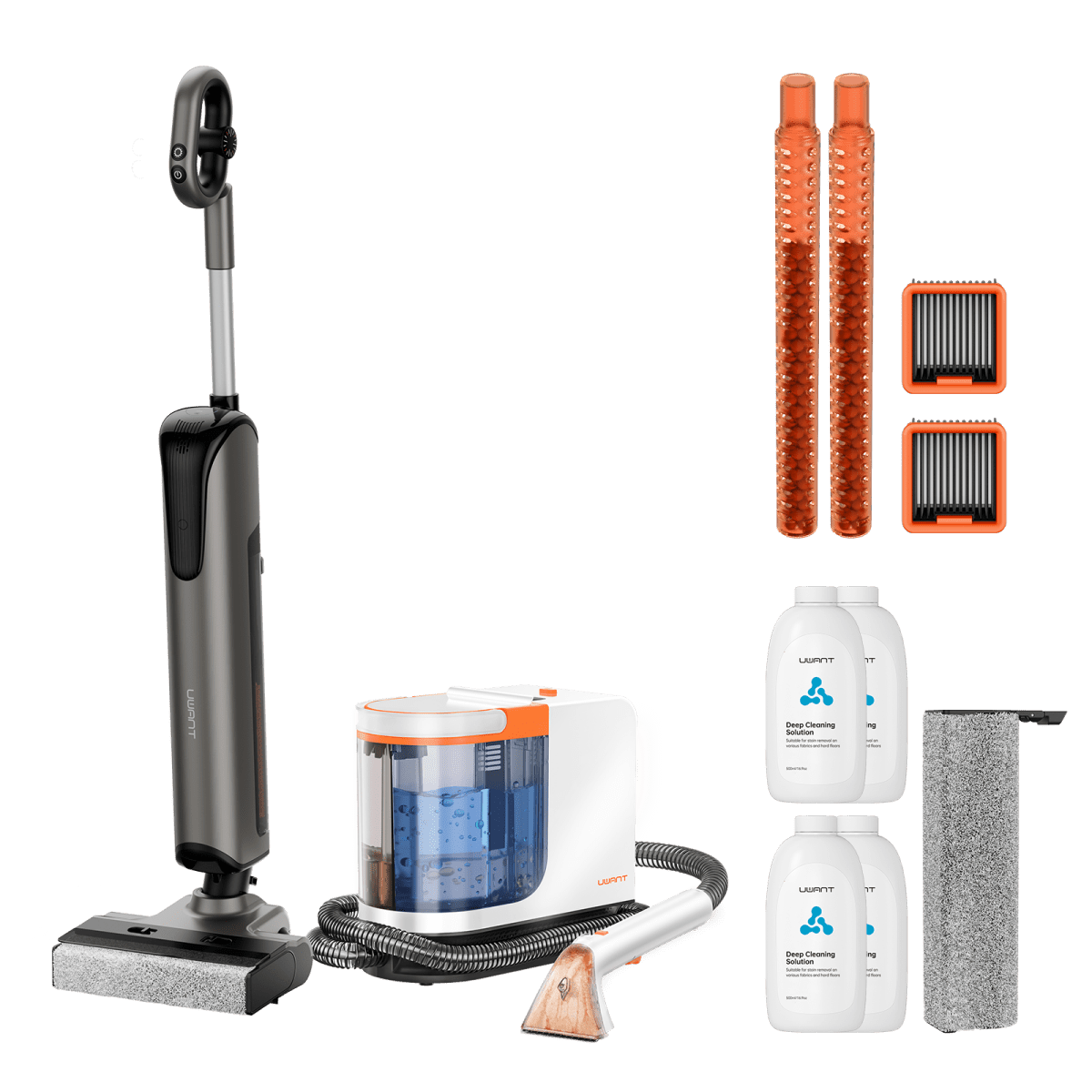 Bundle: UWANT D700 Nass- und Trockensauger × B300 Pro Fleckenreiniger