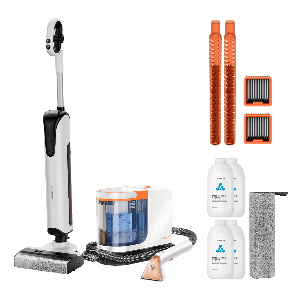 Bundle: UWANT D700 Nass- und Trockensauger × B300 Pro Fleckenreiniger