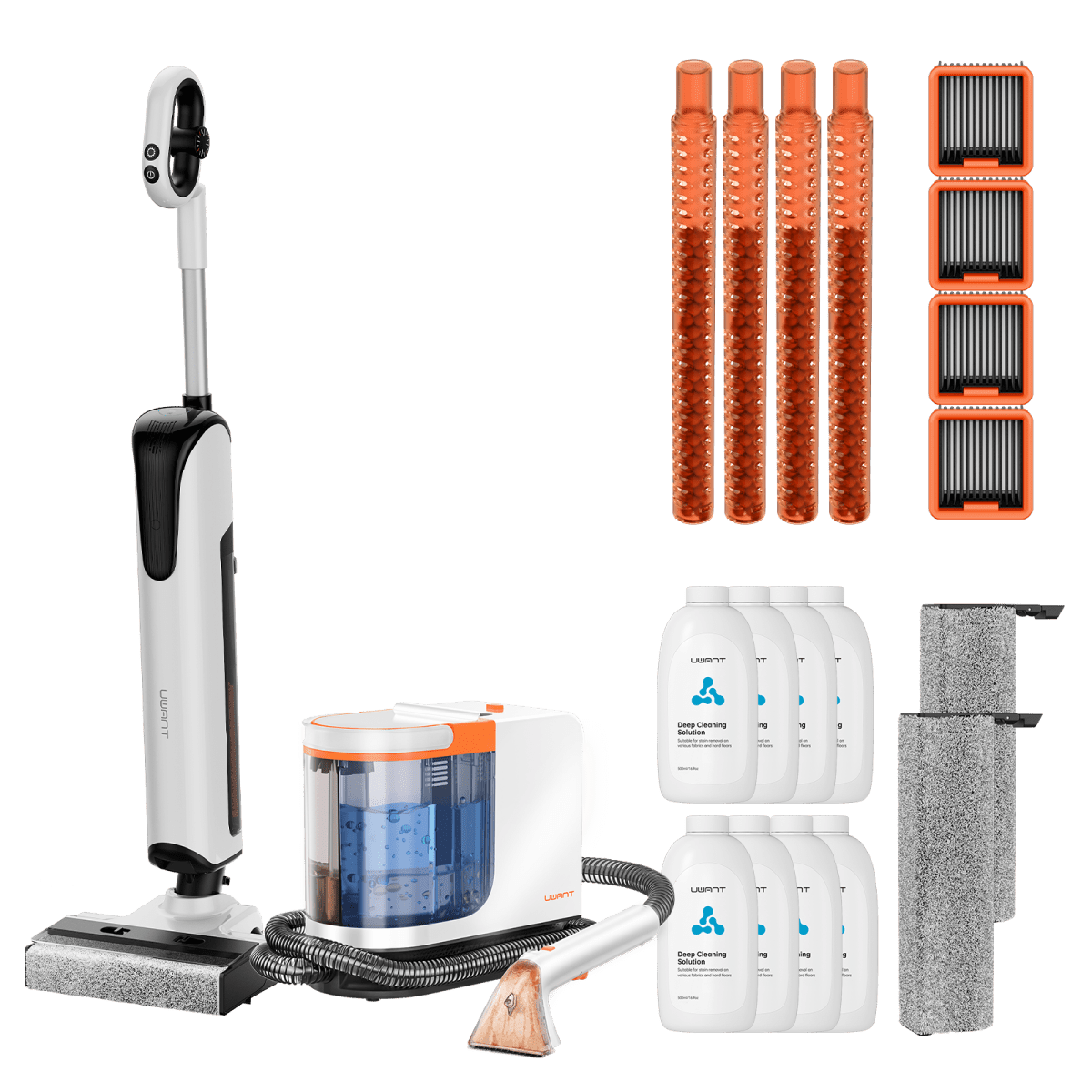 Bundle: UWANT D700 Nass- und Trockensauger × B300 Pro Fleckenreiniger