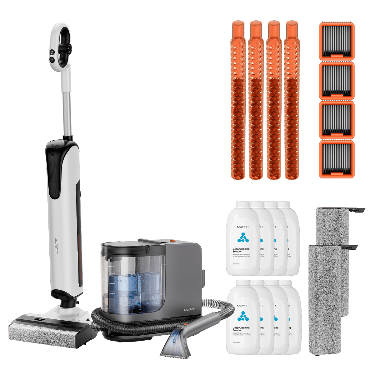 Bundle: UWANT D700 Nass- und Trockensauger × B400 Dampfreiniger