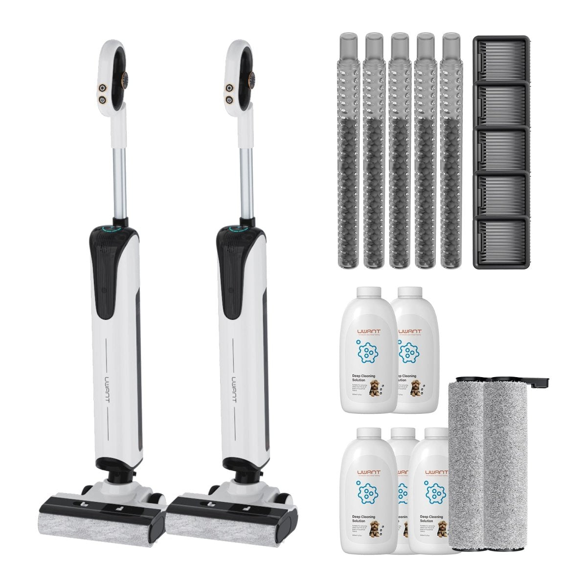 Bundle: UWANT D100 Nass- und Trockensauger, Bodenreiniger