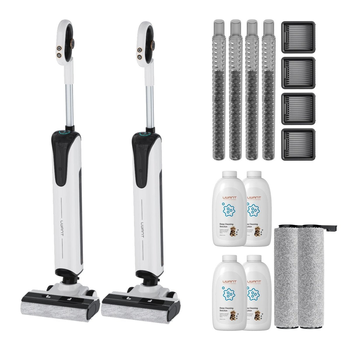 Bundle: UWANT D100 Nass- und Trockensauger, Bodenreiniger