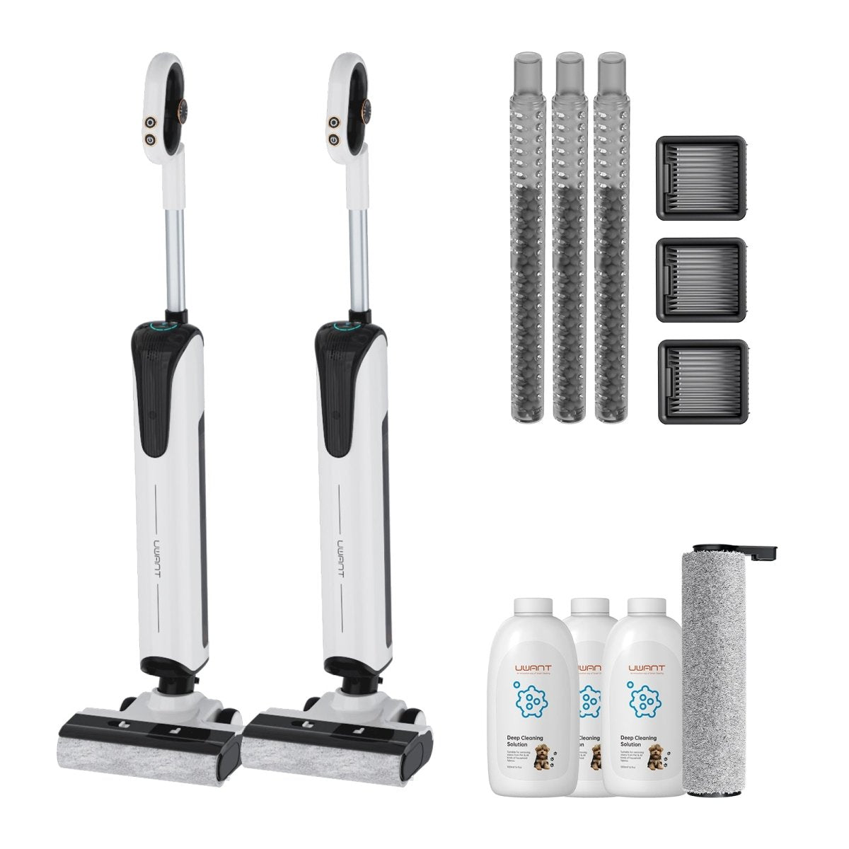 Bundle: UWANT D100 Nass- und Trockensauger, Bodenreiniger