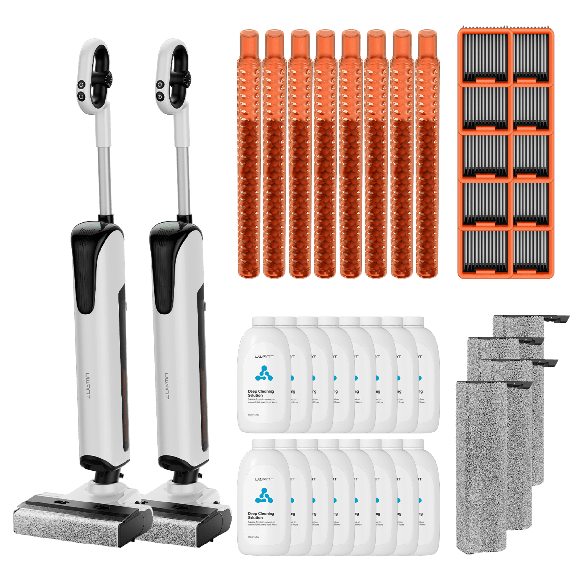 Bundle: UWANT D700 Nass- und Trockensauger, Bodenreiniger