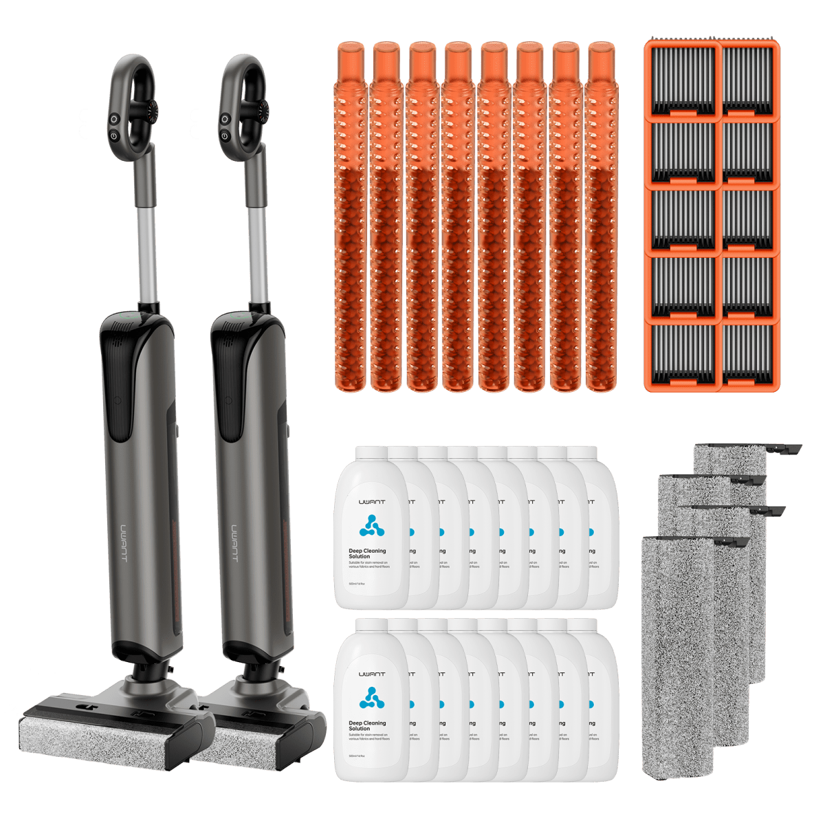 Bundle: UWANT D700 Nass- und Trockensauger, Bodenreiniger