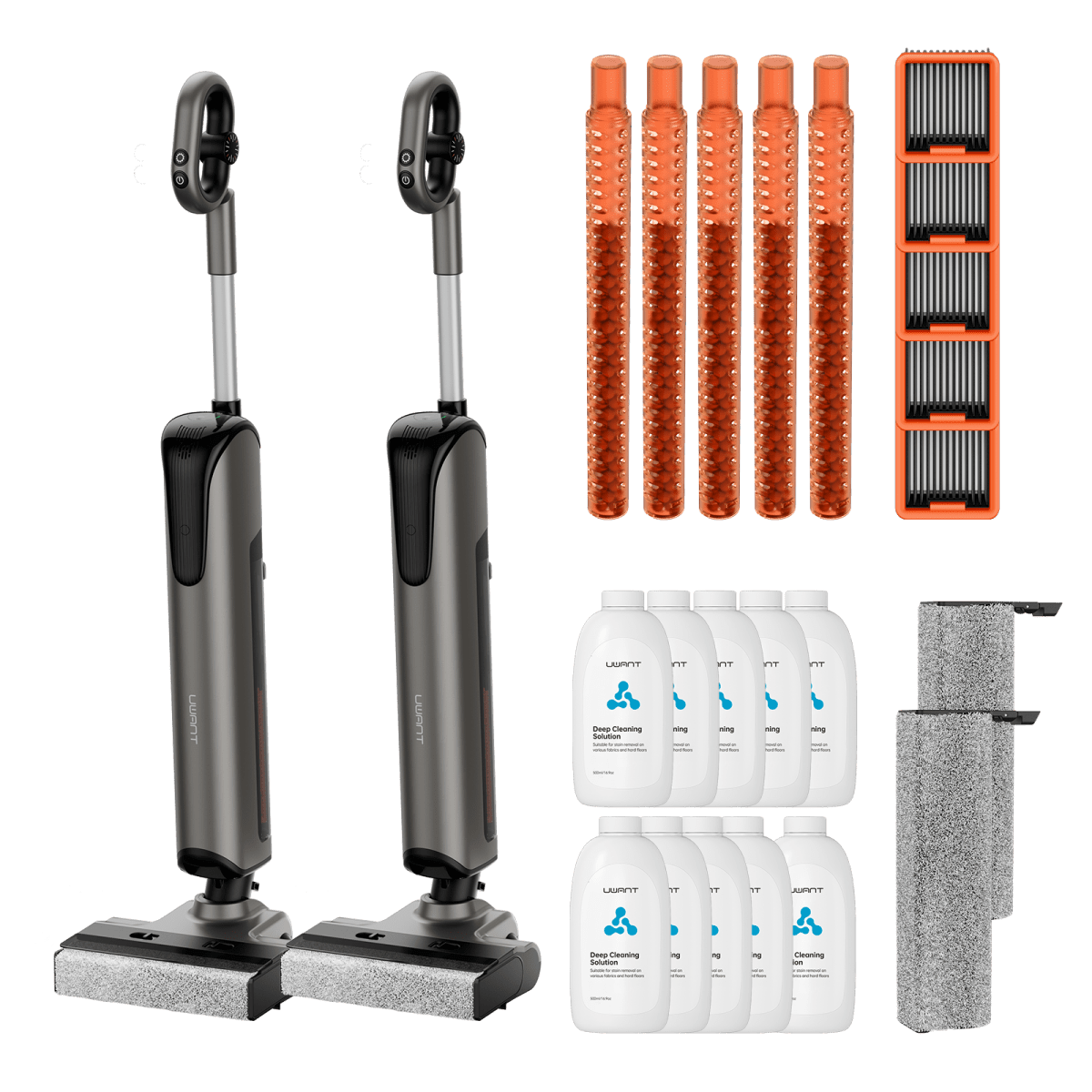 Bundle: UWANT D700 Nass- und Trockensauger, Bodenreiniger