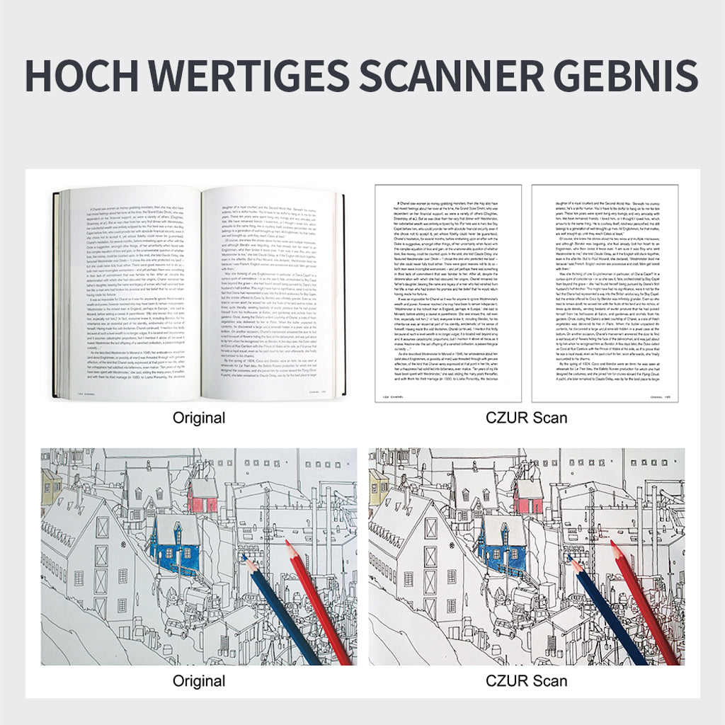 CZUR ET 16/18/24/25 Pro Scanner Dokumentescanner - CZUR