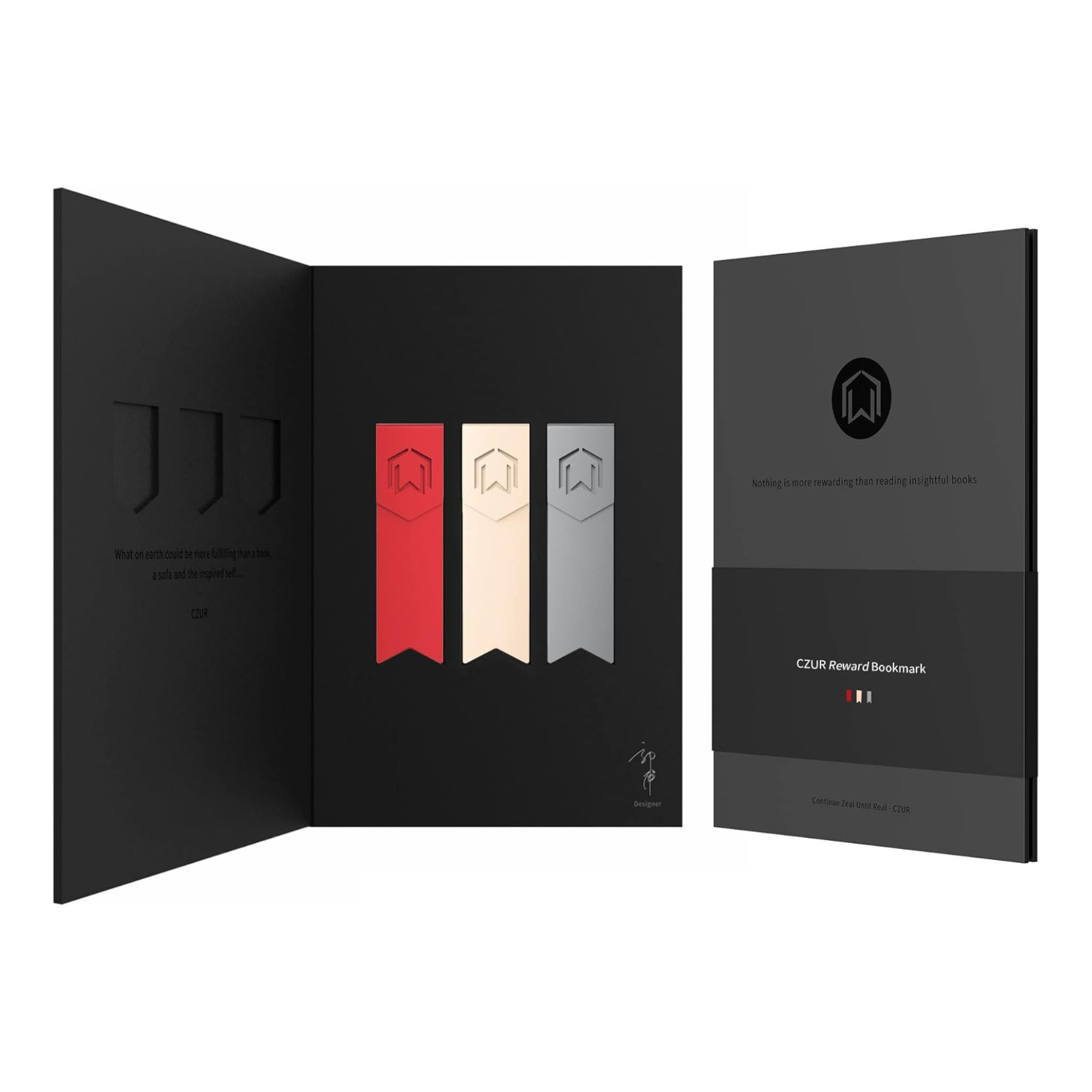 CZUR AirAlu Lesezeichen – Ultraleichtes 1 mm Bookmark aus Flugzeug-Aluminium