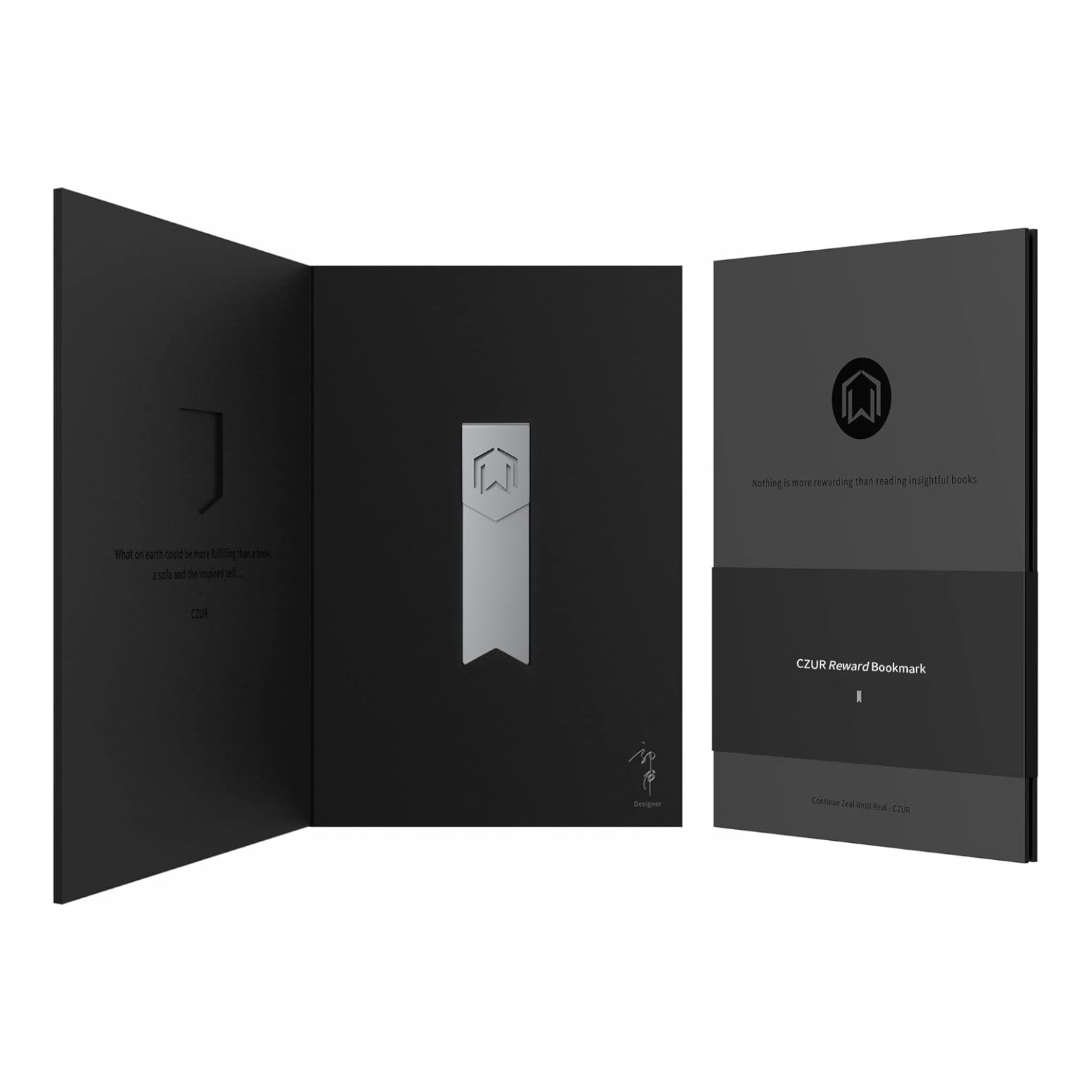 CZUR AirAlu Lesezeichen – Ultraleichtes 1 mm Bookmark aus Flugzeug-Aluminium