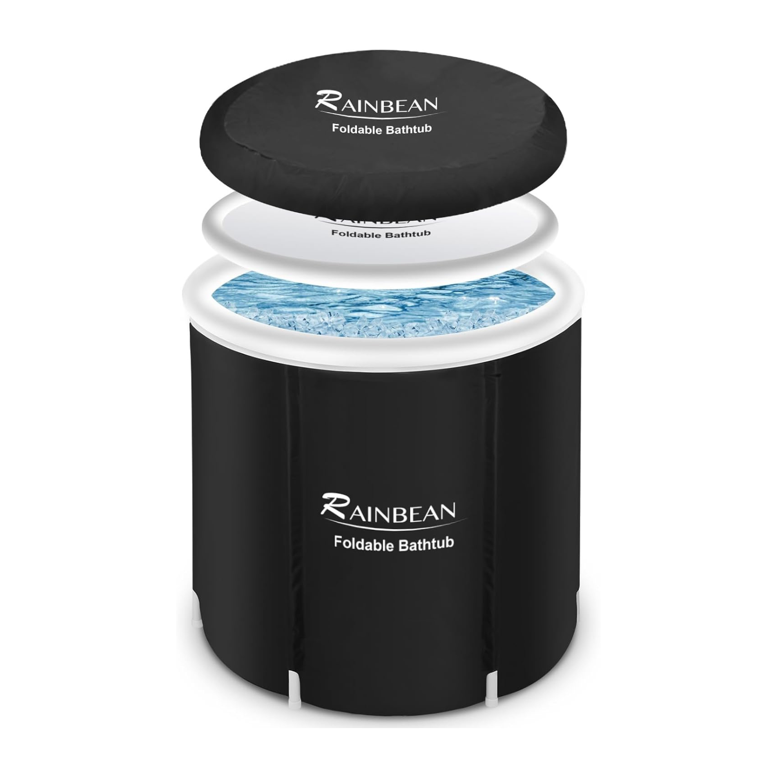 RAINBEAN Tragbares Eisbad – Klappbar, für Zuhause & Outdoor
