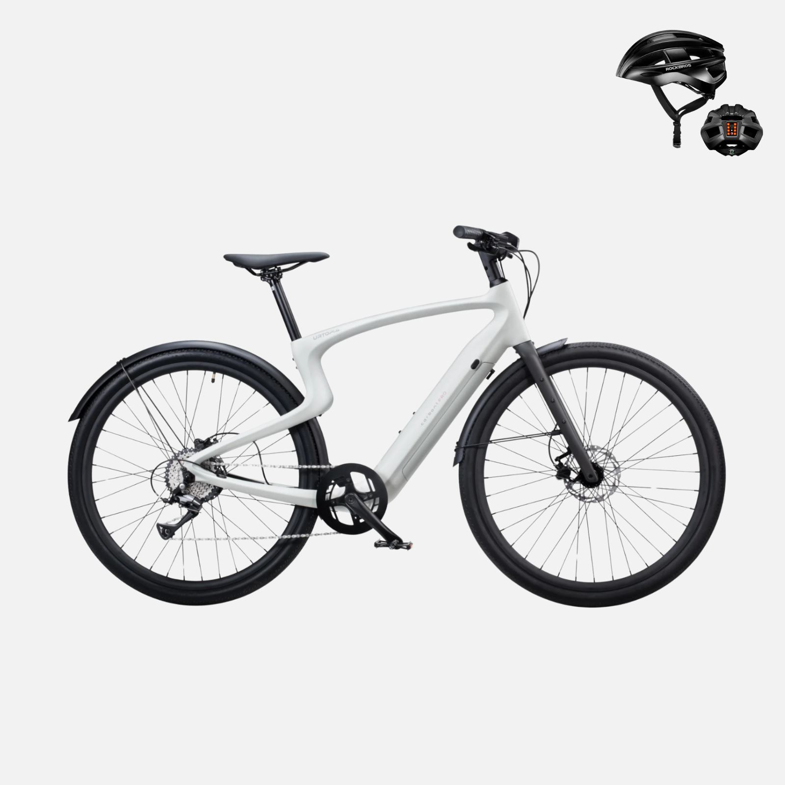 (Bonus gratuit :) 49,99 €) <tc>Urtopia</tc> <tc>Carbon 1</tc> Vélo électrique Pro – 10 vitesses, guidon Smartbar avec commande vocale, GPS, application &  IoT