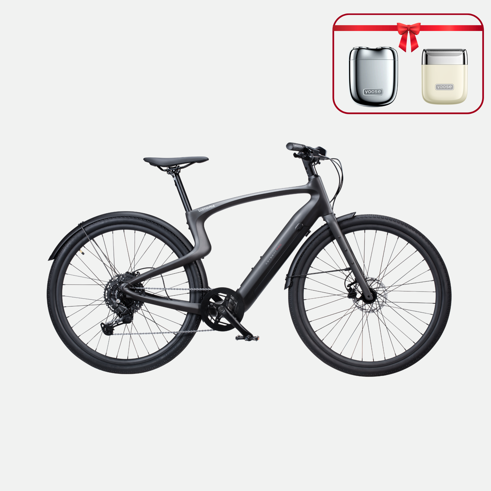 (Bonus gratuit :) 69,99 €) <tc>Urtopia</tc> <tc>Carbon 1</tc> Vélo électrique Pro – 10 vitesses, guidon Smartbar avec commande vocale, GPS, application &  IoT