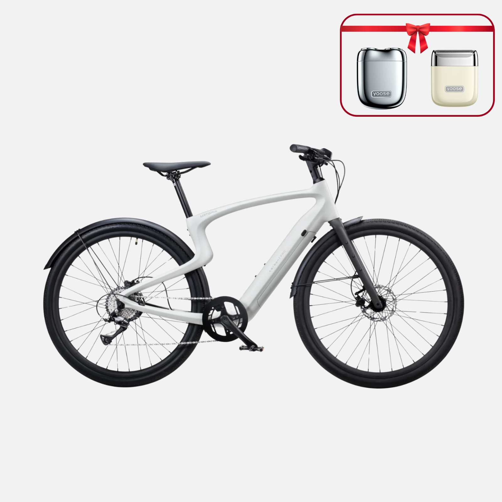(Bonus gratuit :) 69,99 €) <tc>Urtopia</tc> <tc>Carbon 1</tc> Vélo électrique Pro – 10 vitesses, guidon Smartbar avec commande vocale, GPS, application &  IoT