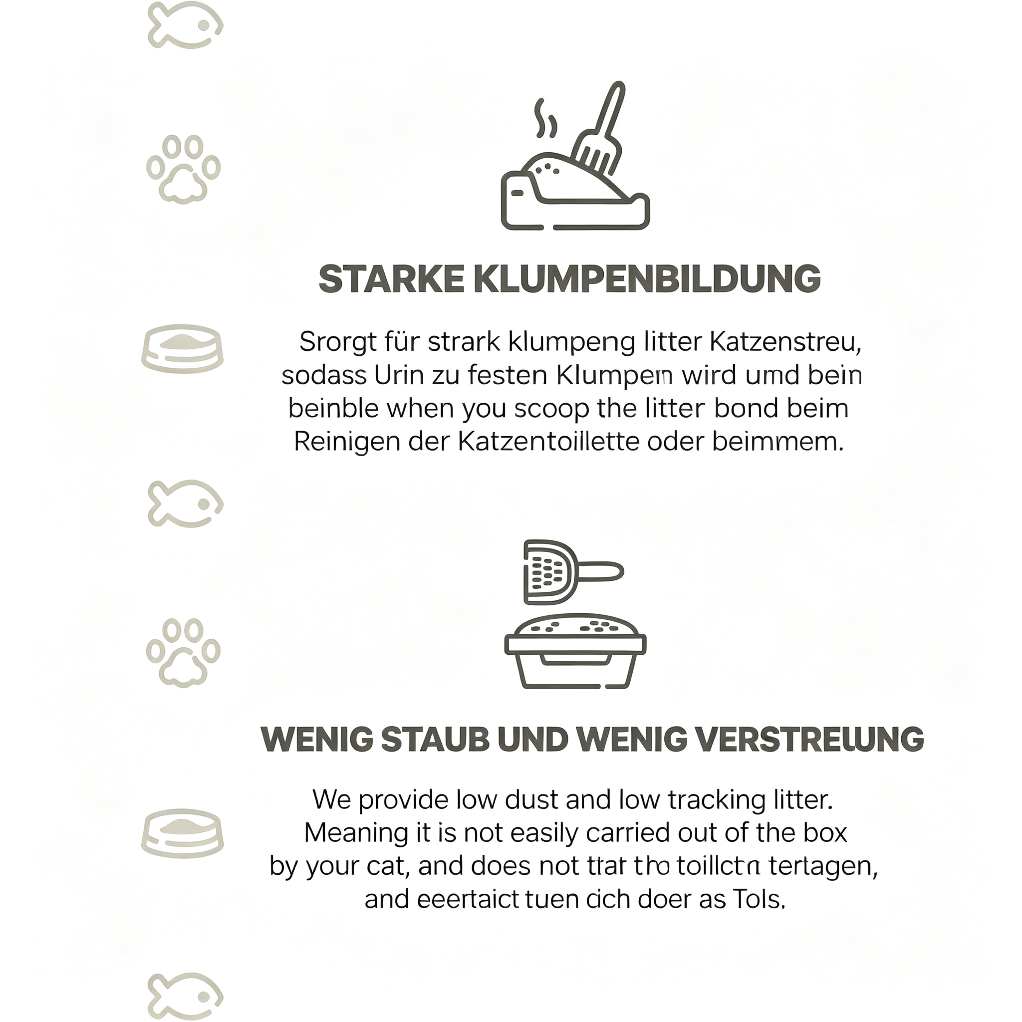 White Pure Paws Premium Bentonit Katzenstreu – 99,5 % staubfrei, stark klumpend & in verschiedenen Düften