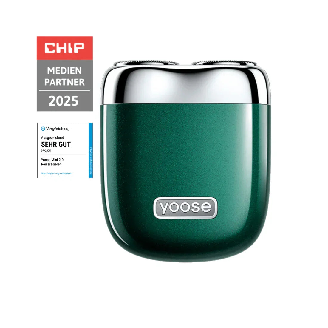 yoose Mini 2.0 – Kompakter Elektrorasierer für unterwegs