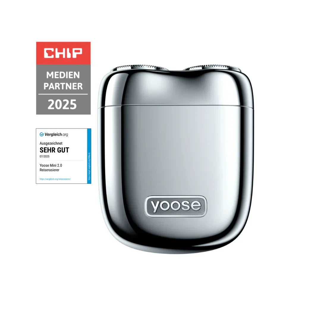 yoose Mini 2.0 – Kompakter Elektrorasierer für unterwegs