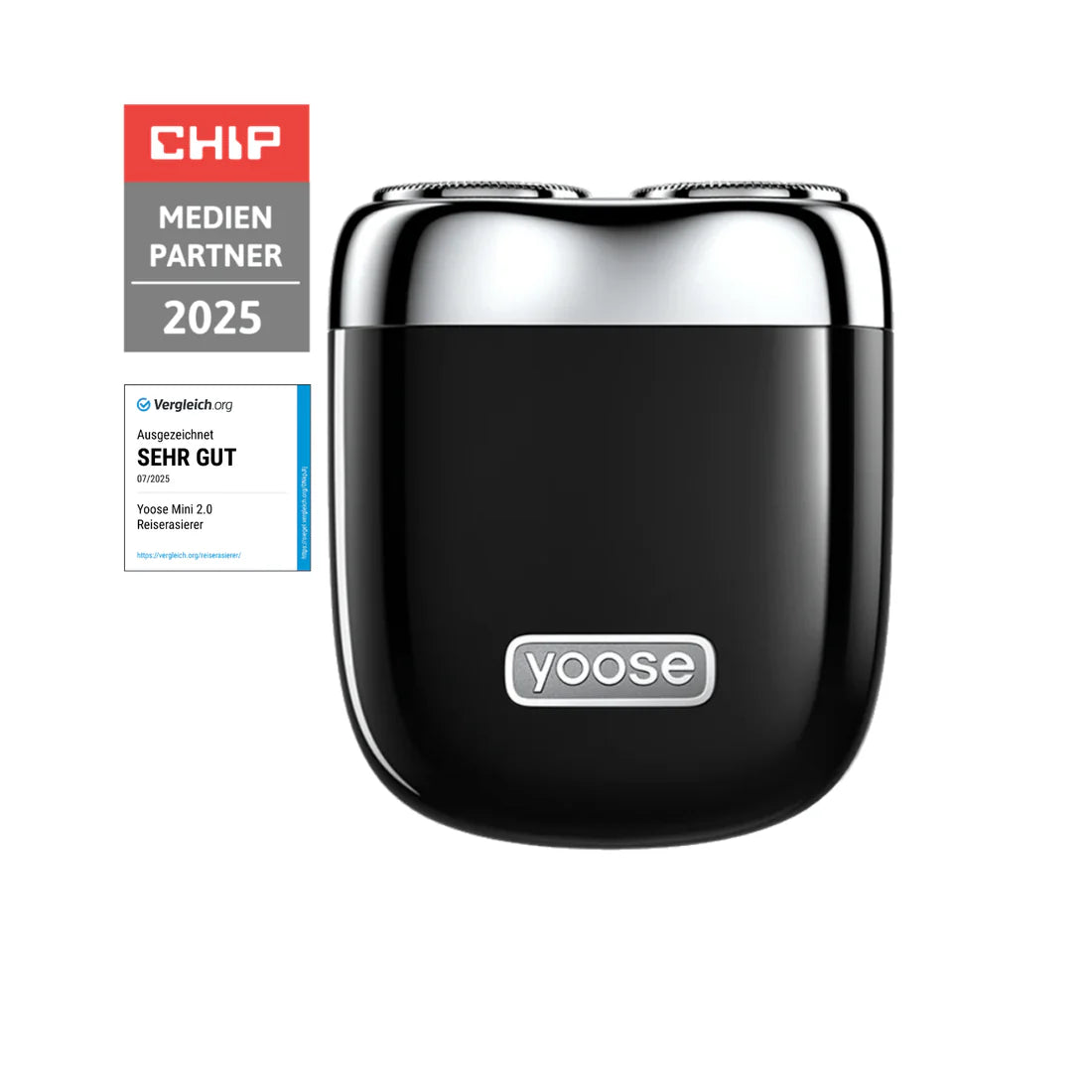 yoose Mini 2.0 – compact elektrisch scheerapparaat voor onderweg