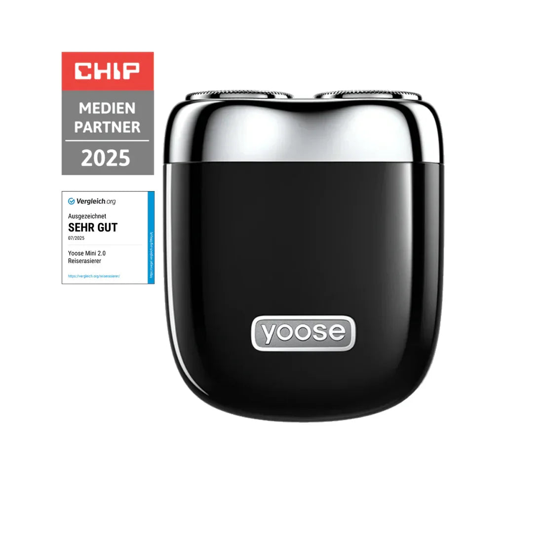 yoose Mini 2.0 – Kompakter Elektrorasierer für unterwegs