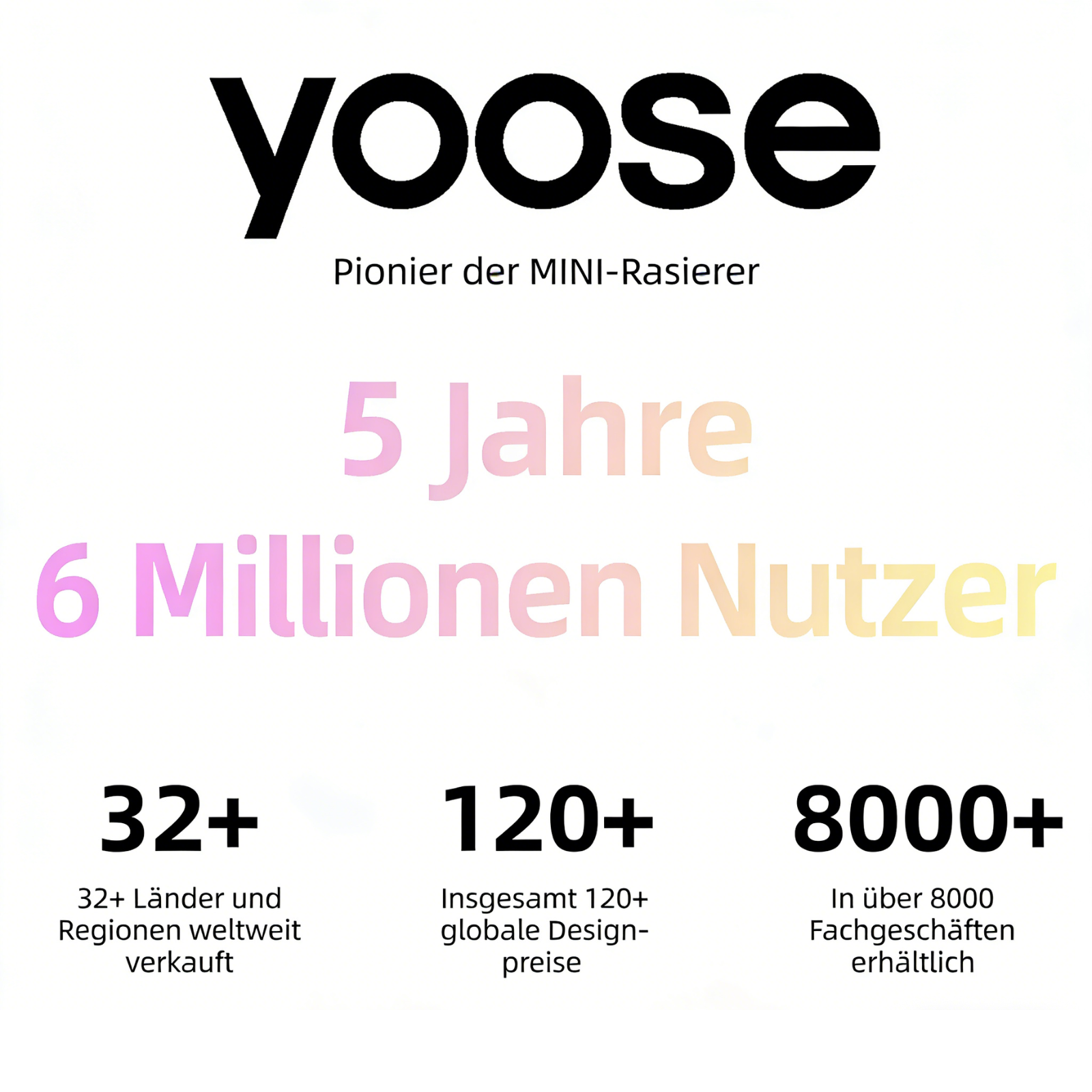 yoose NANO Electric Razor für Damen